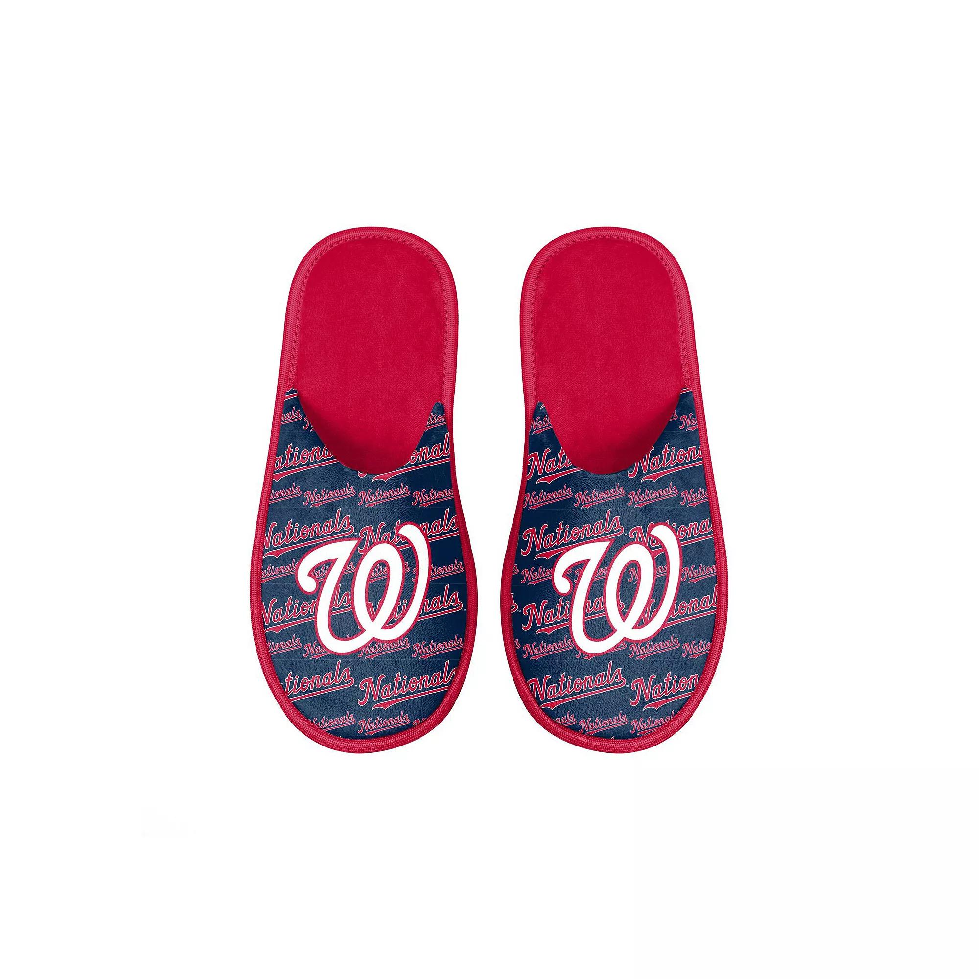 Men's FOCO Washington Nationals Scuff Logo Slide Slippers,  Product Image