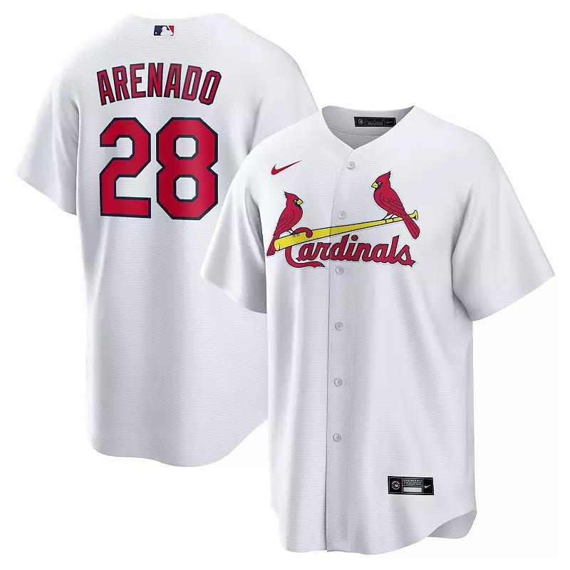 Men's Nike Nolan Arenado White St. Louis Cardinals Home Official Replica Player Jersey,  Product Image