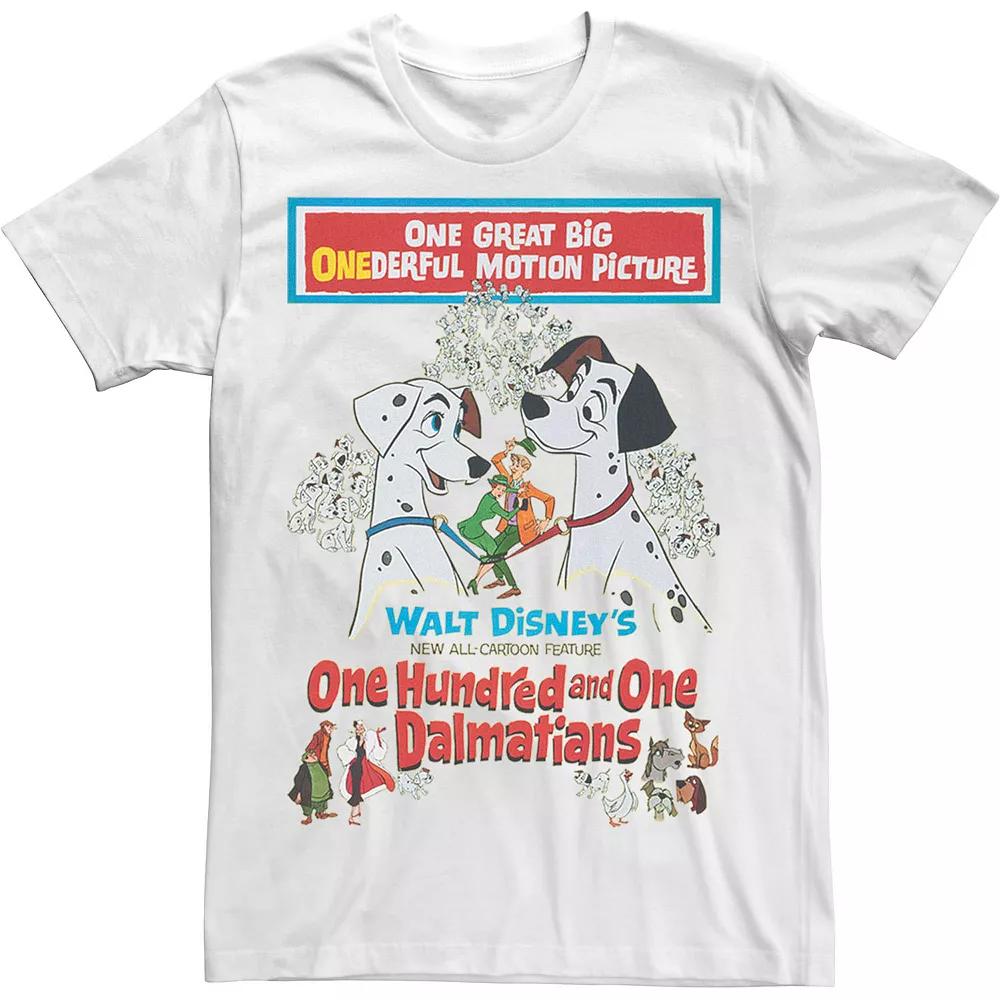 Disney's 101 Dalmatians Movie Promotion Men's Tee, Size: XL, White Product Image