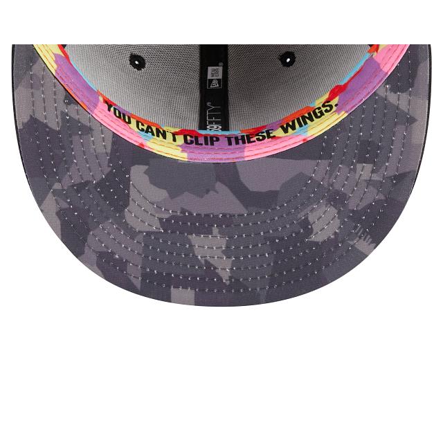 Kansas City Chiefs 2025 Sideline Hot Weather Split Panel 9FIFTY Snapback Hat Male Product Image