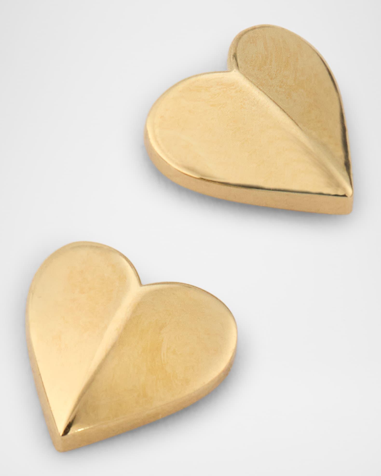Folding Heart Stud Earrings Product Image