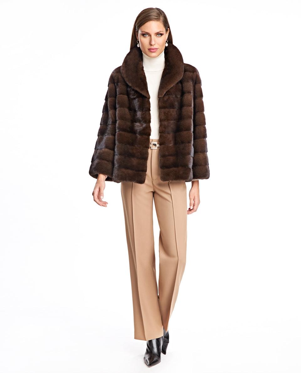 Horizontal Mink Jacket Product Image