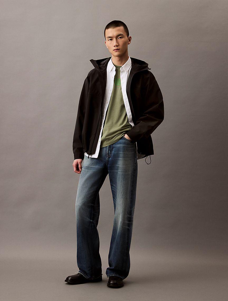 Acid Wash Graphic Crewneck T-Shirt Product Image