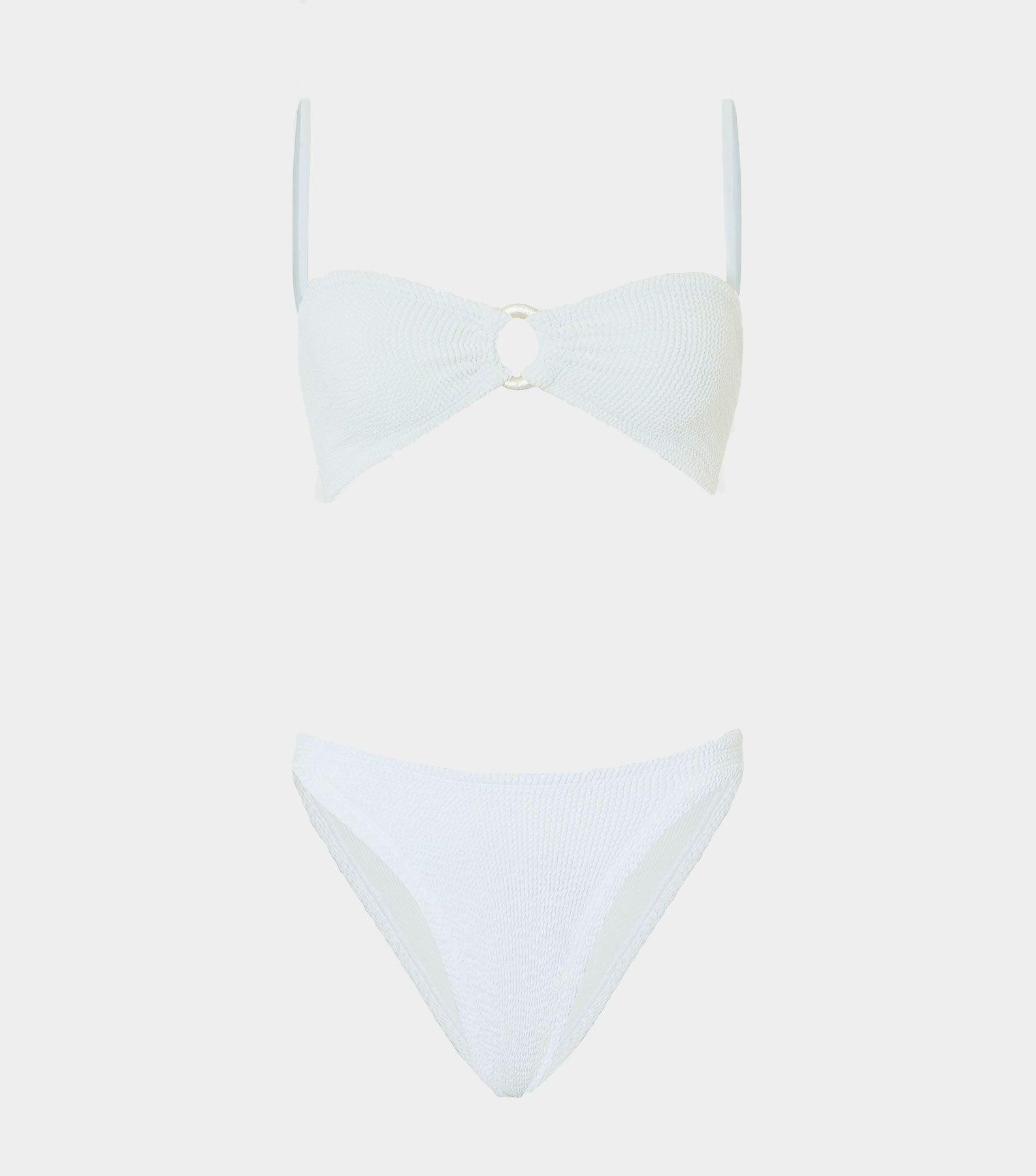 Misty Bikini With Pearly Hoop - White Product Image