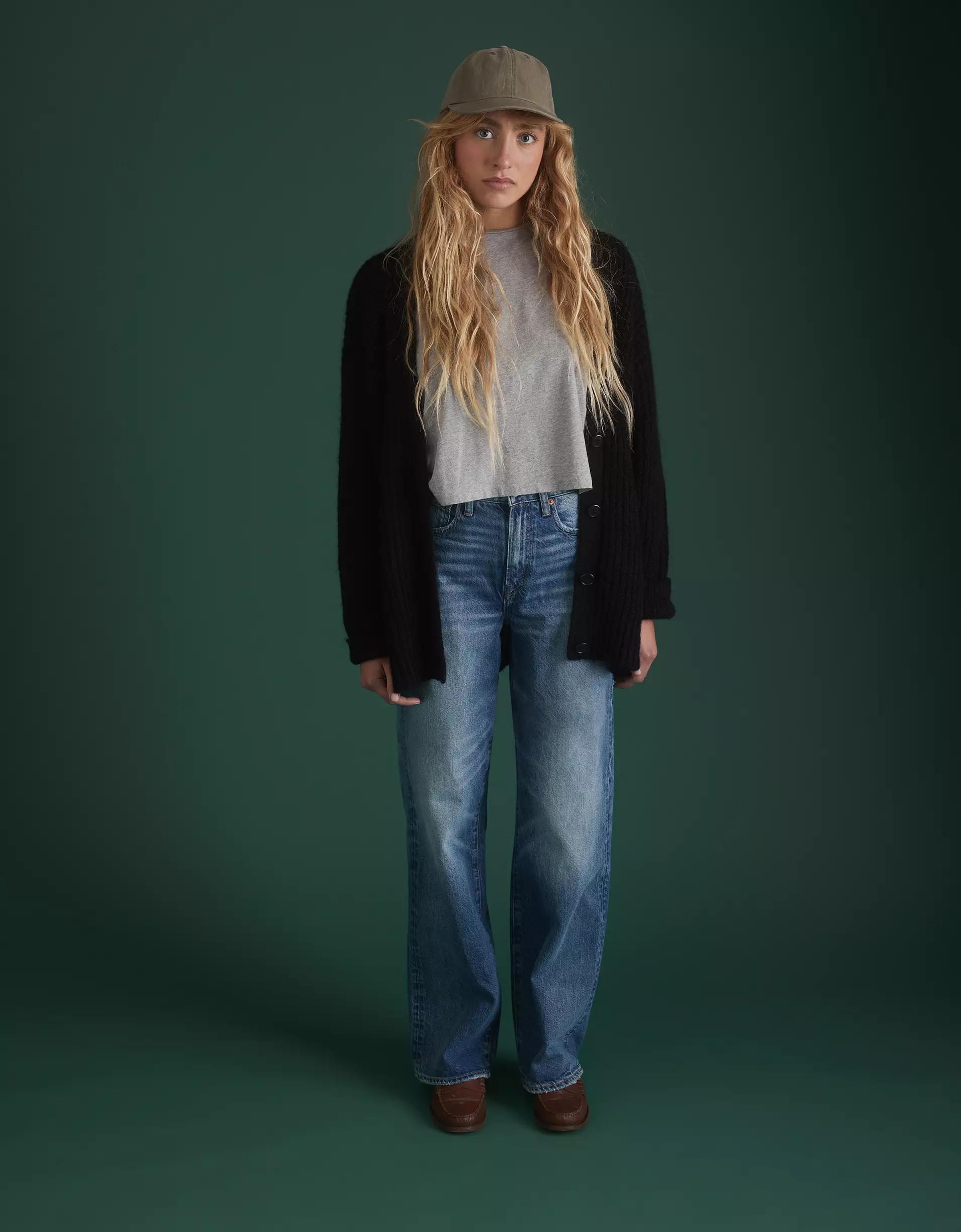 AE77 Premium Mohair Boyfriend Cardigan Product Image