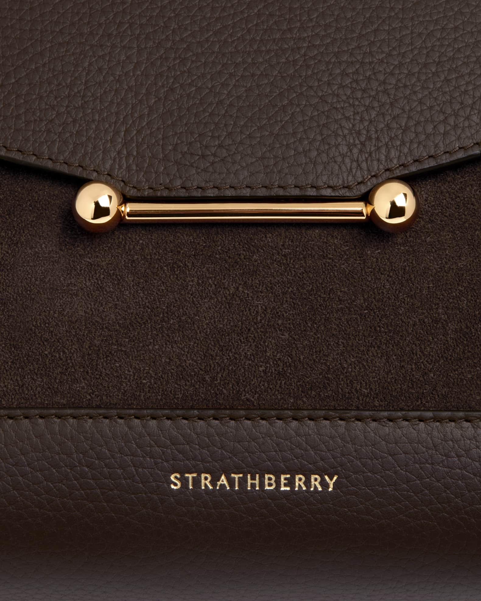 Mosaic Grain Leather Top-Handle Bag Product Image