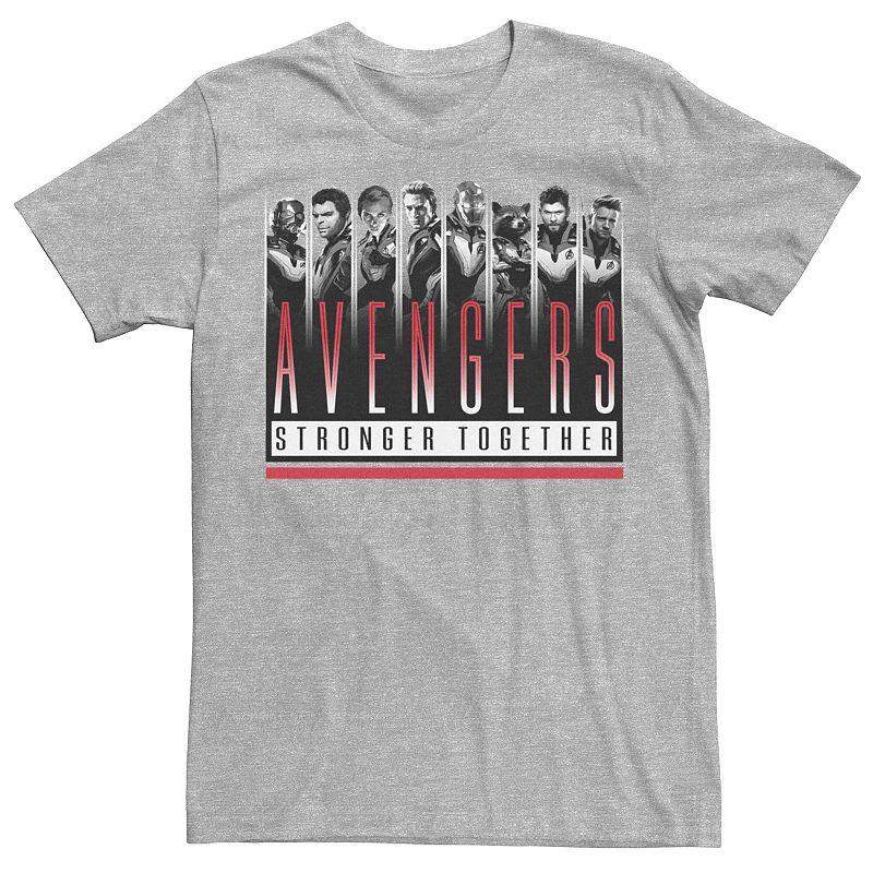 Men's Marvel Avengers Endgame Stronger Together Tee, Size: 3XL, Athletic Grey Product Image