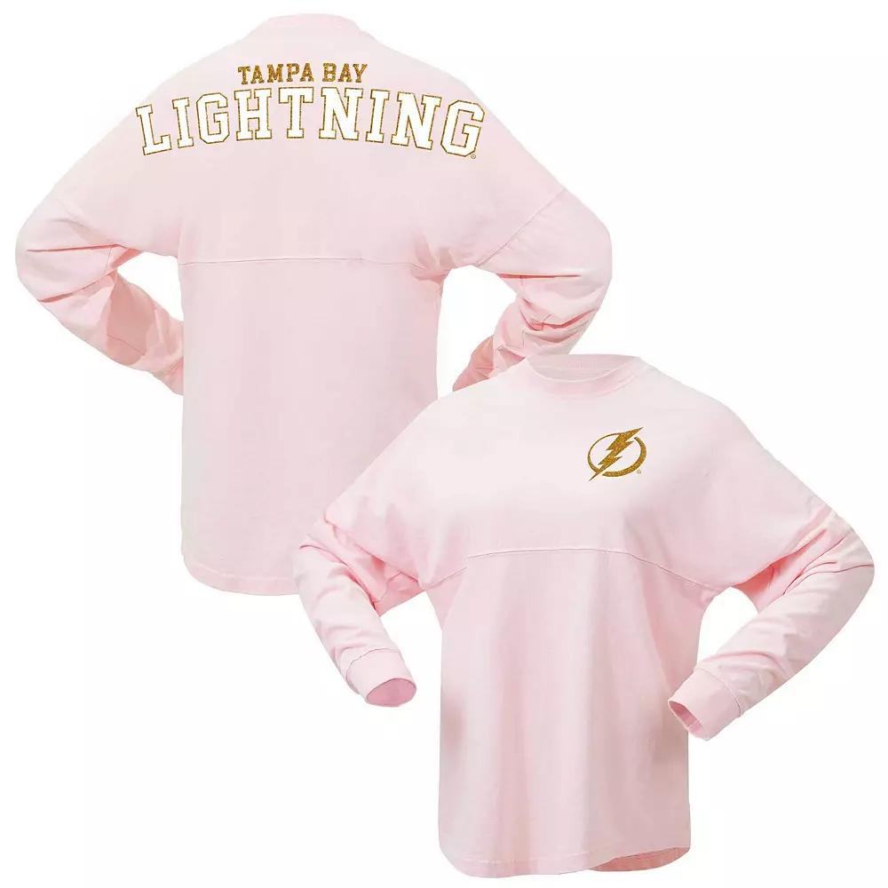 Women's Fanatics Branded Pink Tampa Bay Lightning Spirit Jersey Long Sleeve T-Shirt,  Product Image