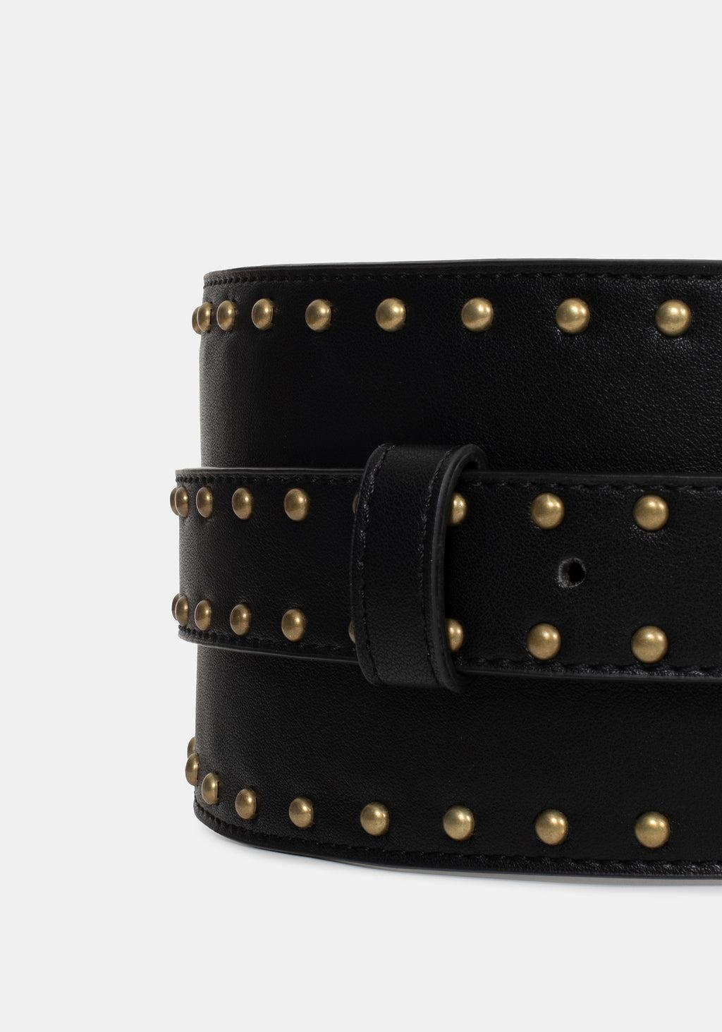 Brux Rivet Detail Buckled Waist Belt Product Image