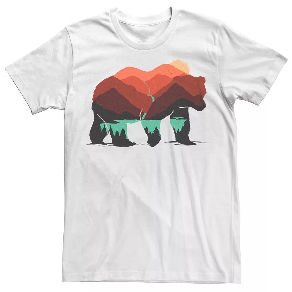 Men's Stay Wild Bear Forest Landscape Graphic Tee,  Product Image