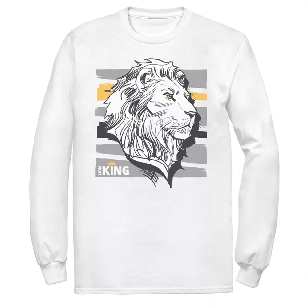Disney's The Lion King Men's Mufasa Long Sleeve Graphic Tee,  Product Image