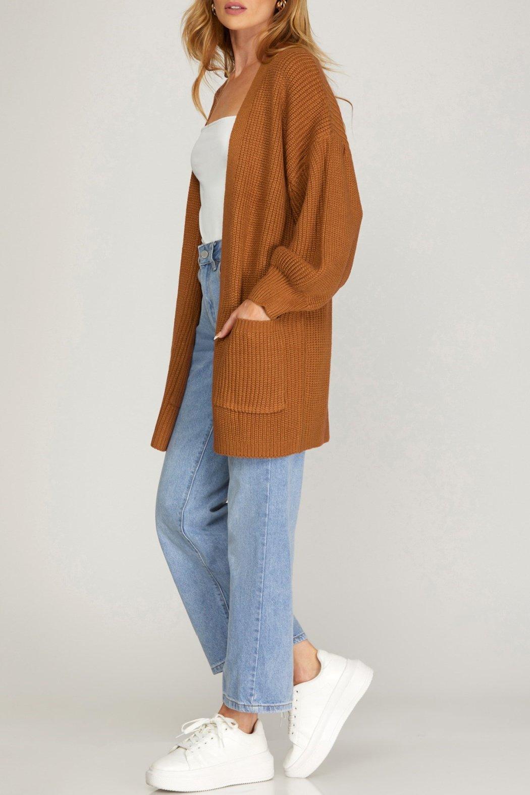 Bubble Sleeve Cardigan Product Image