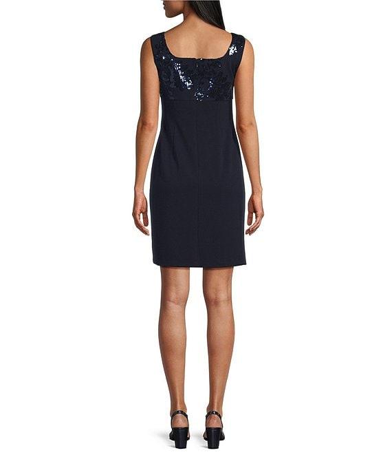 Alex Evenings Stretch Scuba Crepe Sequin 2-Piece Jacket Dress Product Image