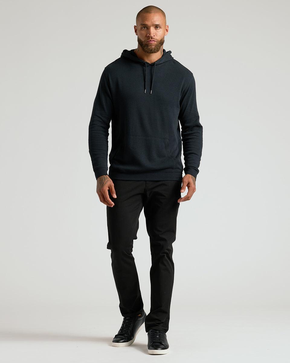 Black Waffle Hoodie Product Image