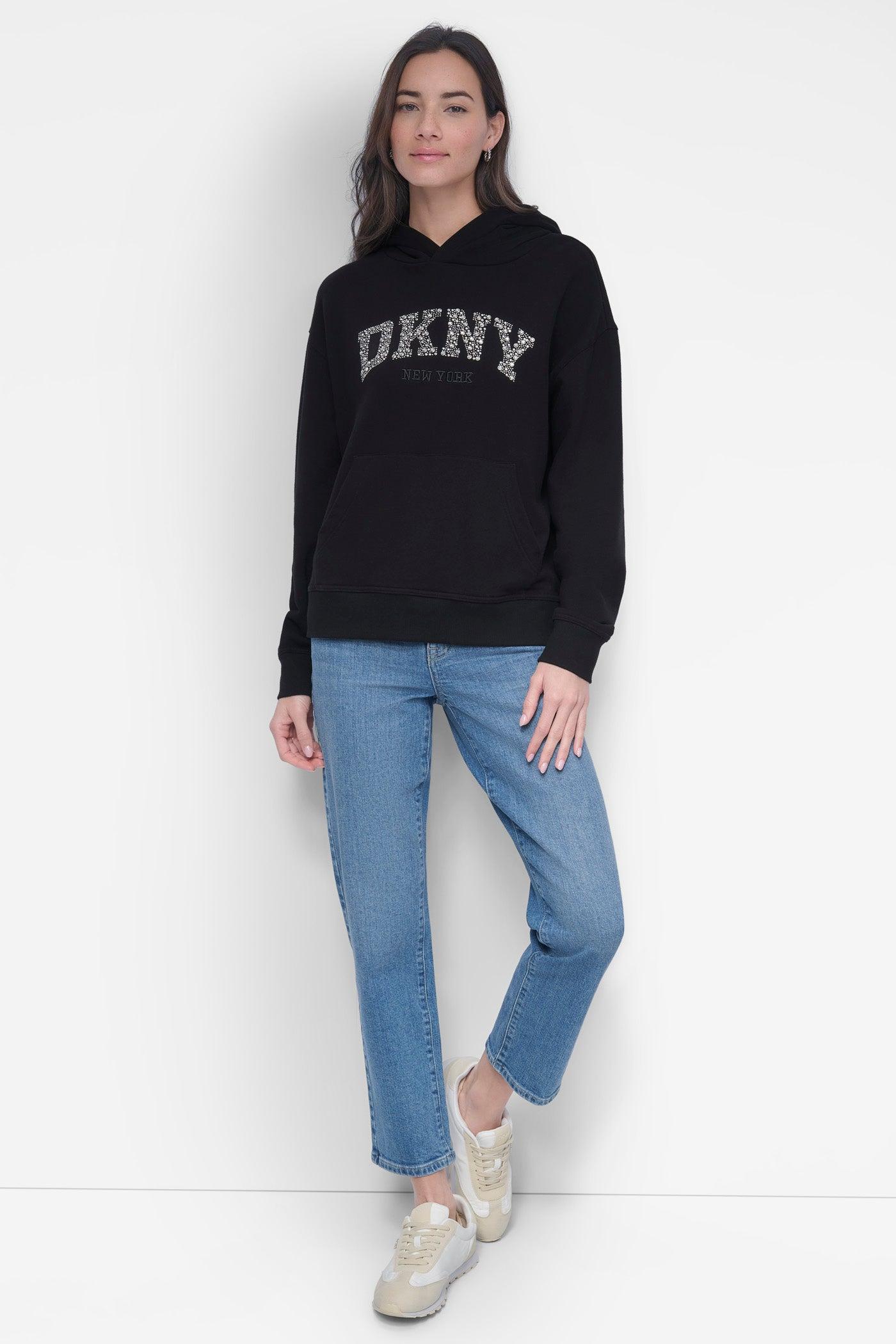DKNY ARCHED DOME STUD SWEATSHIRT Product Image