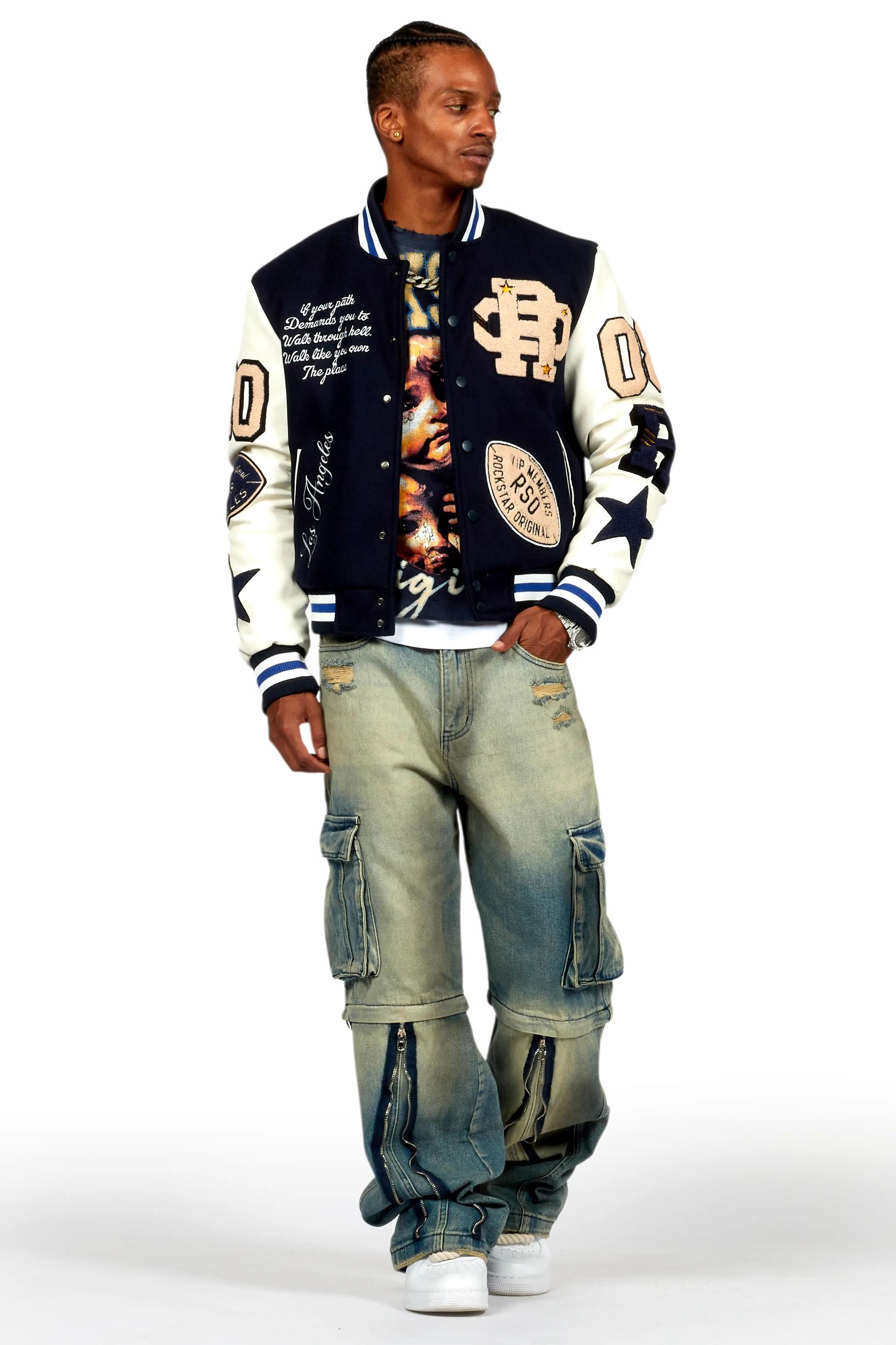 Deiter Navy Graphic Crewneck Male Product Image