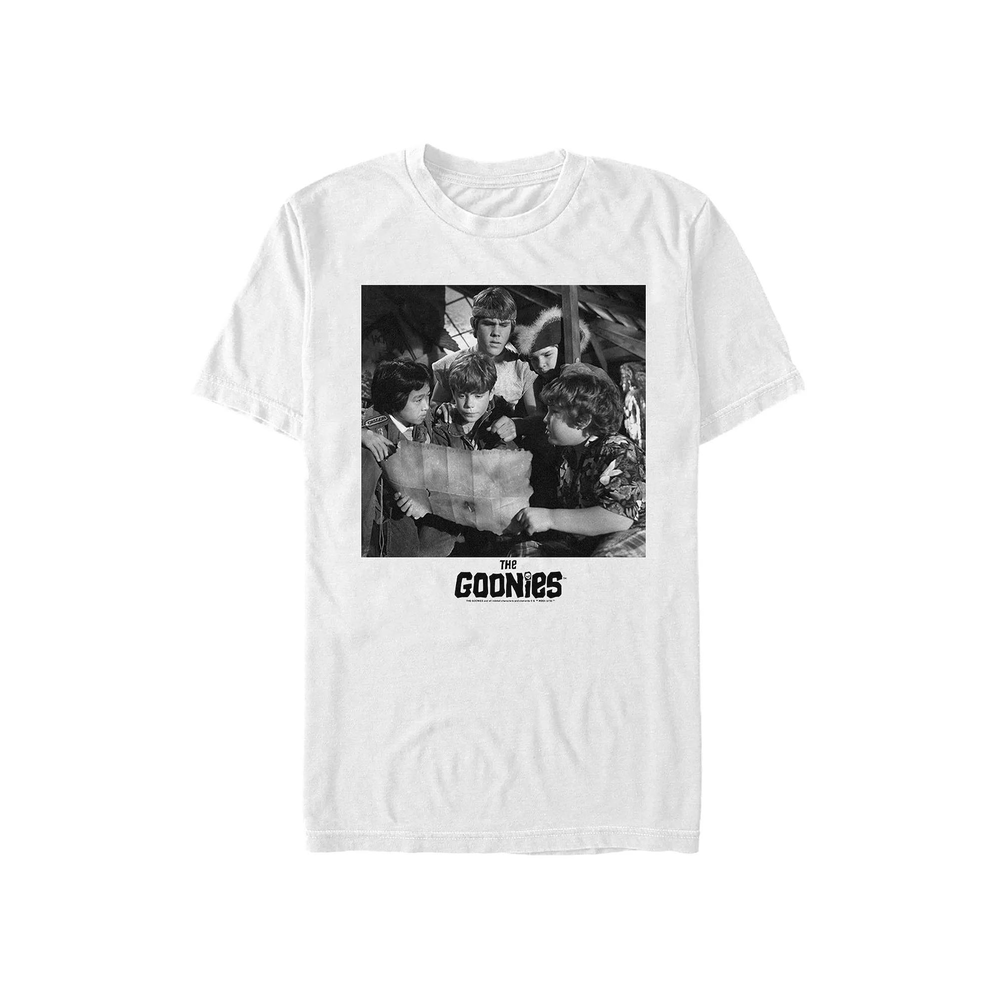 Men's The Goonies Map Scene Graphic Tee, Size: XS, White Product Image