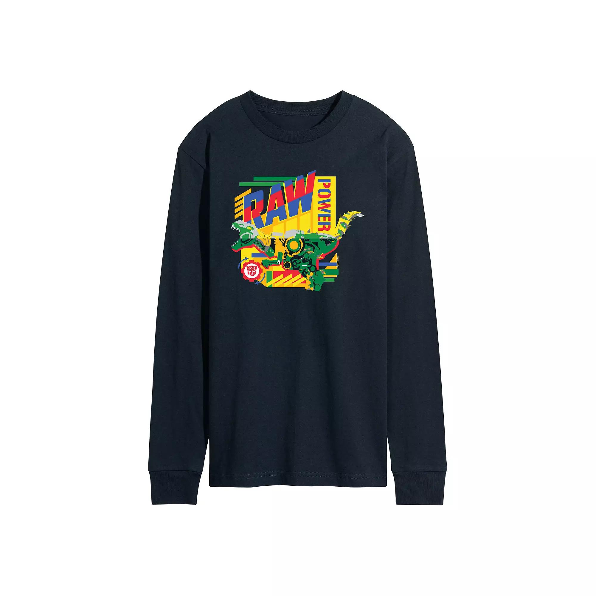 Men's Transformers Raw Power Long Sleeve Graphic Tee,  Product Image