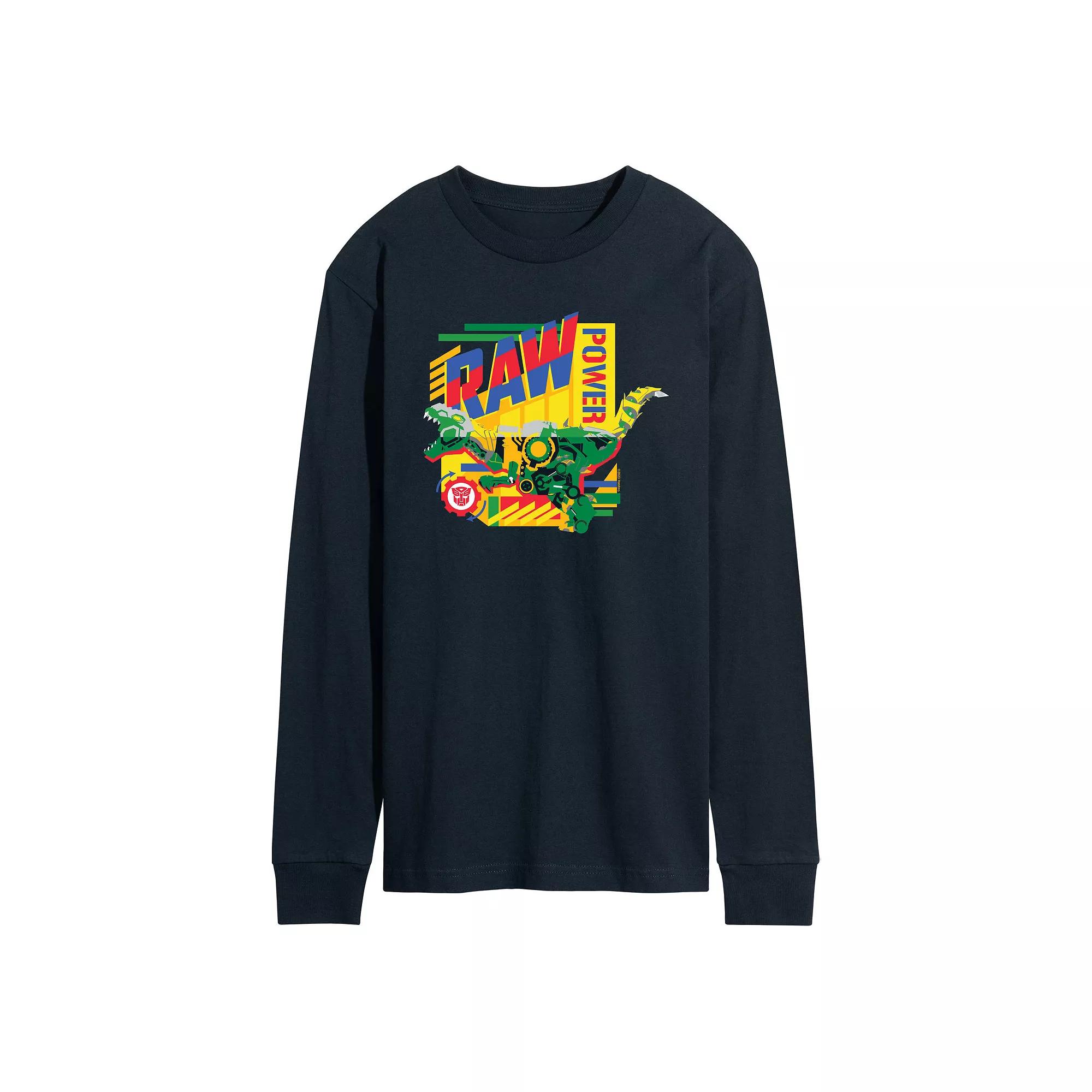 Men's Transformers Raw Power Long Sleeve Graphic Tee,  Product Image