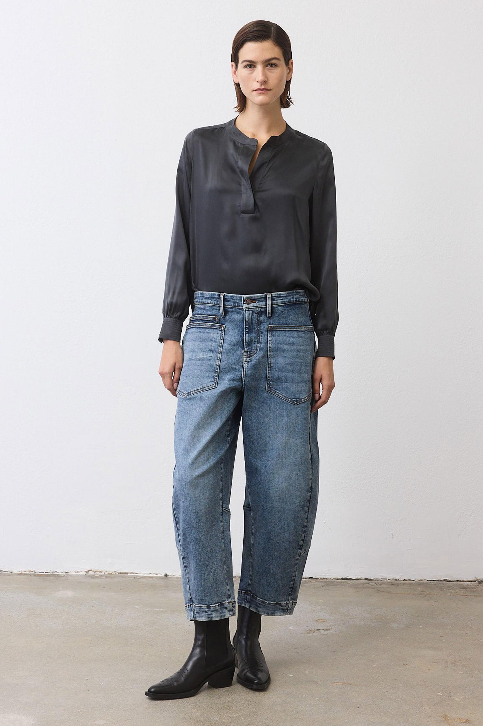 Not Too Loose Silk Blouse Product Image