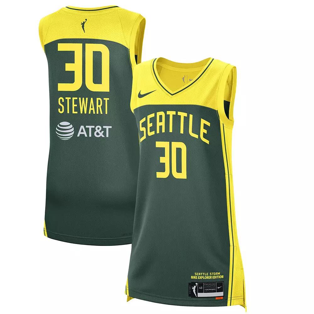 Women's Nike Breanna Stewart Green Seattle Storm 2021 Explorer Edition Victory Player Jersey, Size: Large, Stm Green Product Image