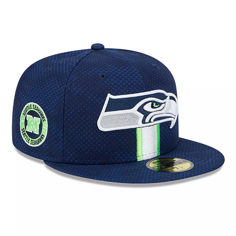 Men's New Era College Navy Seattle Seahawks 2024 Sideline 59FIFTY Fitted Hat,  Product Image