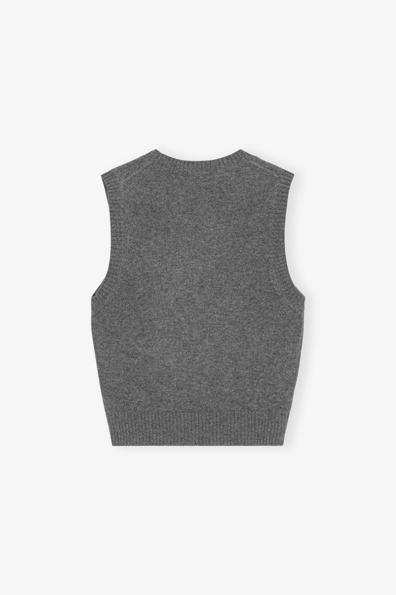 Grey Graphic Vest Product Image