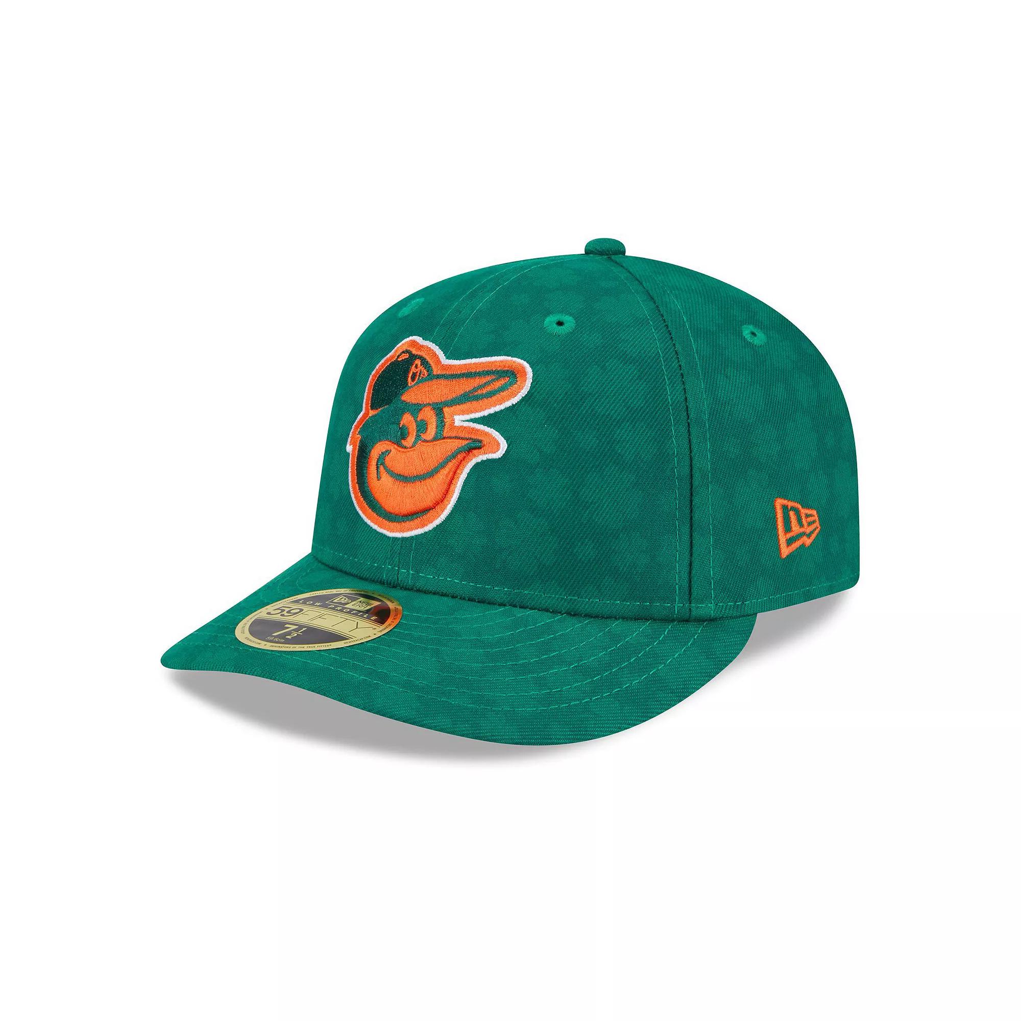 Men's New Era Kelly Green Baltimore Orioles St. Patrick's Day Low Profile 59FIFTY Fitted Hat, Size: 7 Product Image