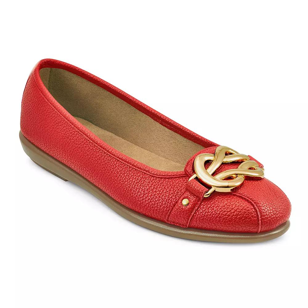 Aerosoles Big Bet Women's Suede Ballet Flats,  Product Image