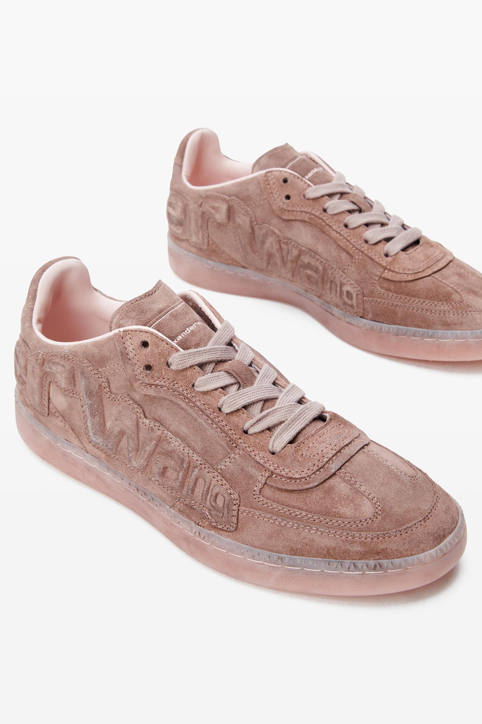 Pink Leather Lex Sneakers Product Image