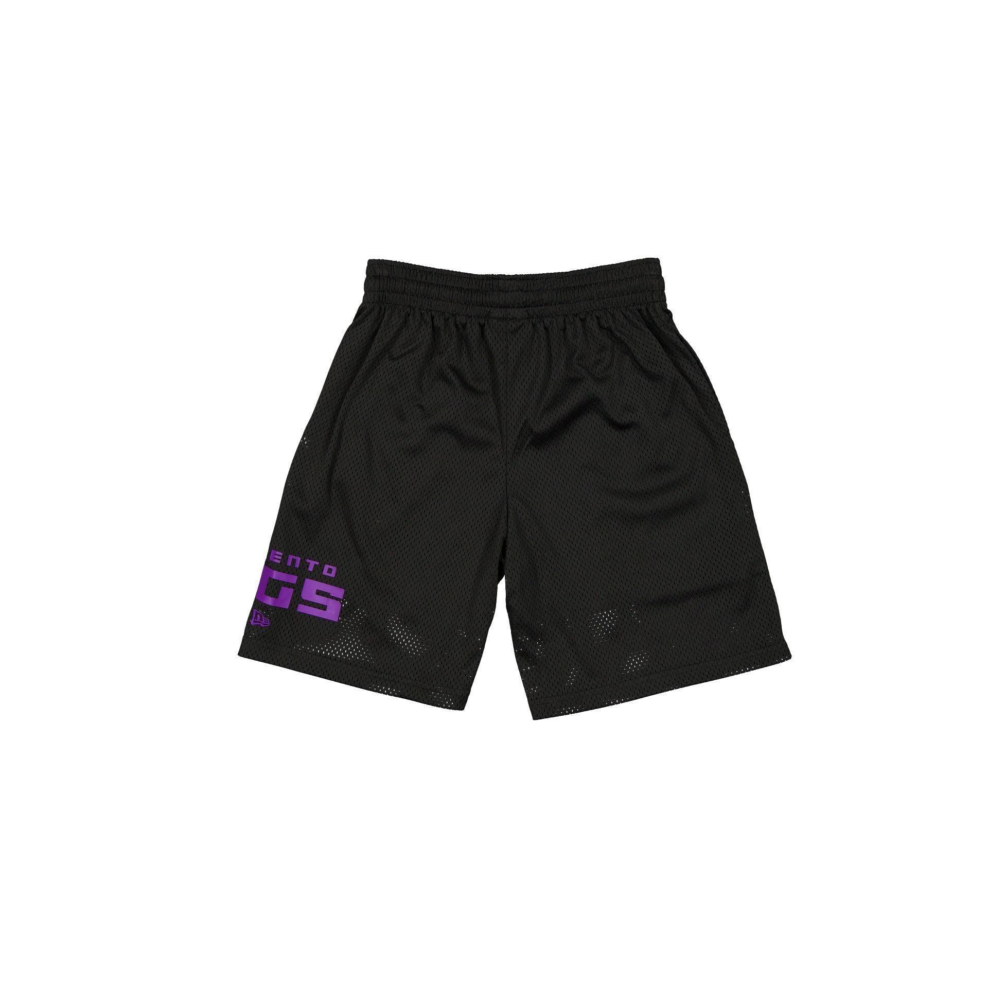 Sacramento Kings Mesh Black Shorts Male Product Image