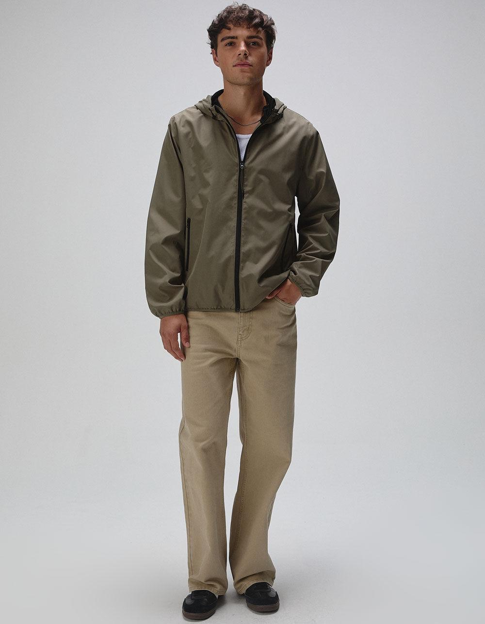 RSQ Mens Windbreaker Jacket - OLIVE Product Image