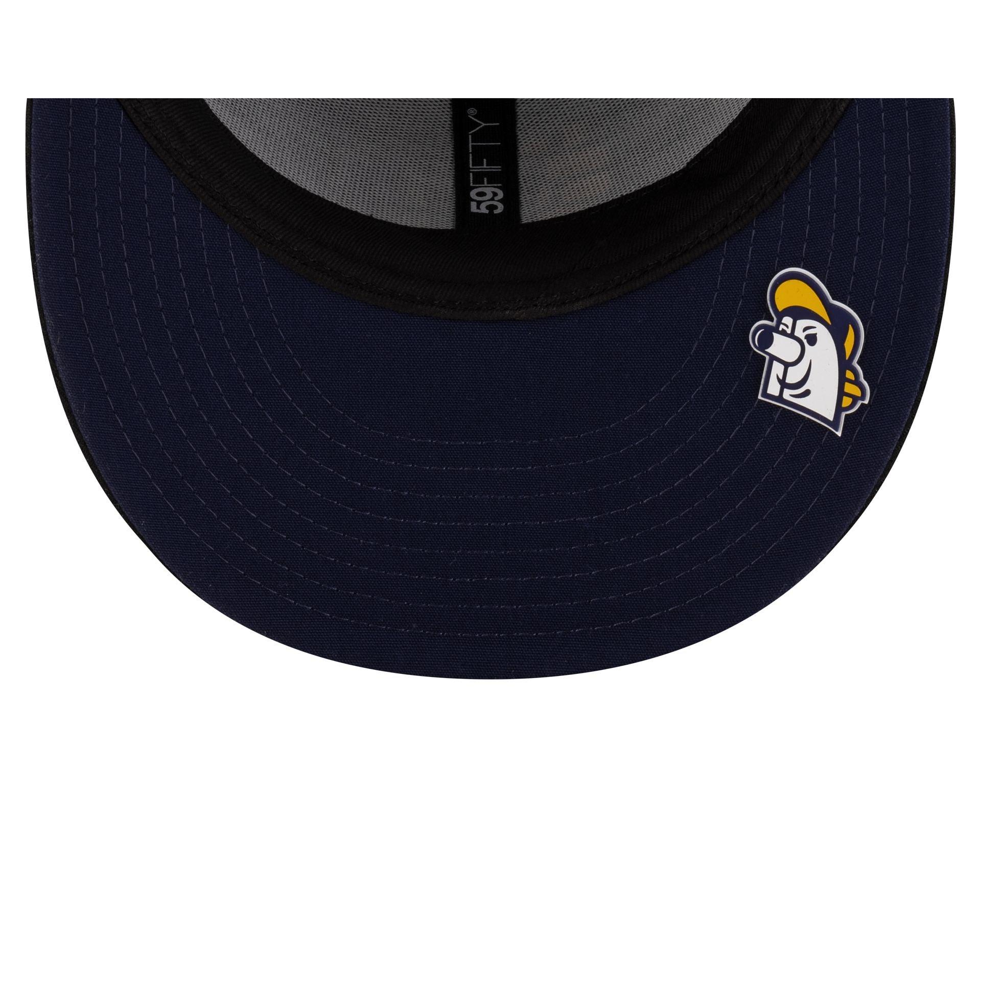 Milwaukee Brewers 2025 Clubhouse Alt Black 59FIFTY Fitted Hat Male Product Image