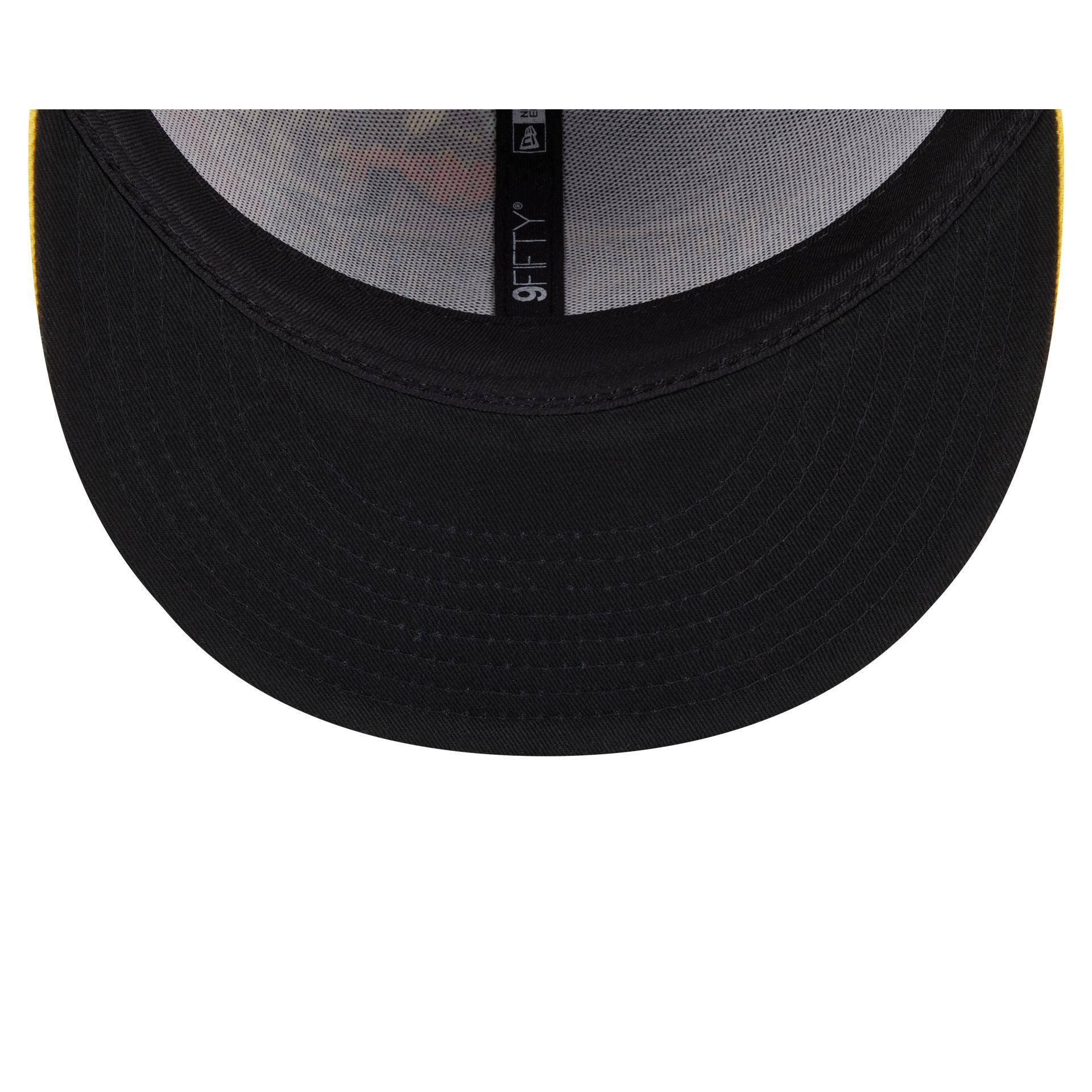 Just Caps Black Pinstripe Cleveland Cavaliers 59FIFTY Fitted Hat Male Product Image