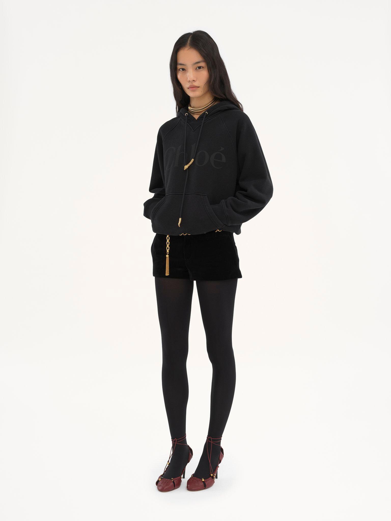 Generous logo hoodie in cotton fleece Product Image