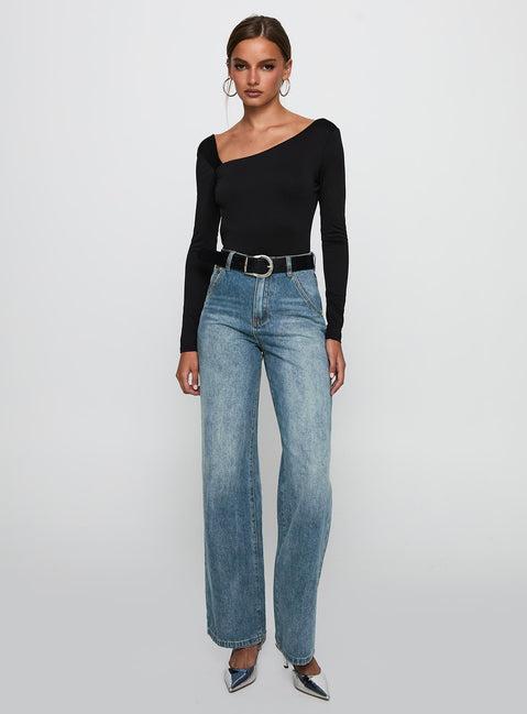 Look This Good Backless Bodysuit Black Product Image