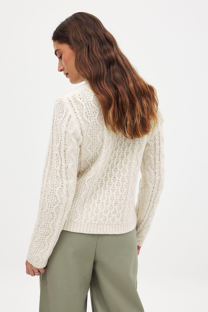Cable Knit Chunky Sweater Product Image