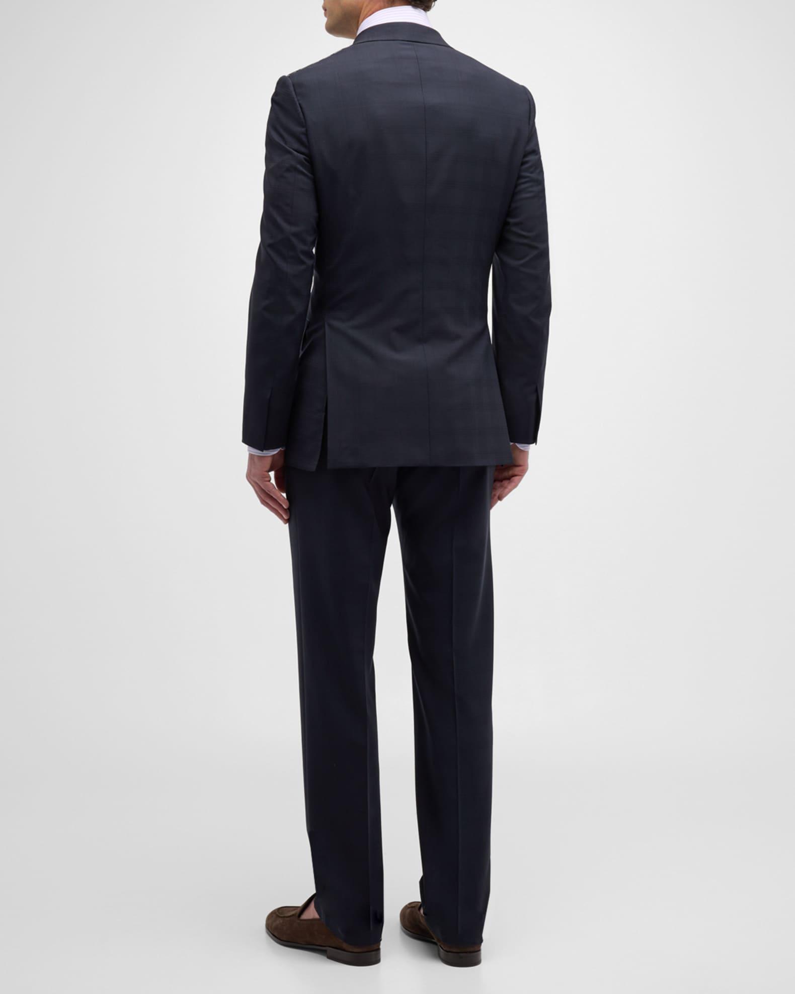 Men's Tonal Plaid Suit Product Image