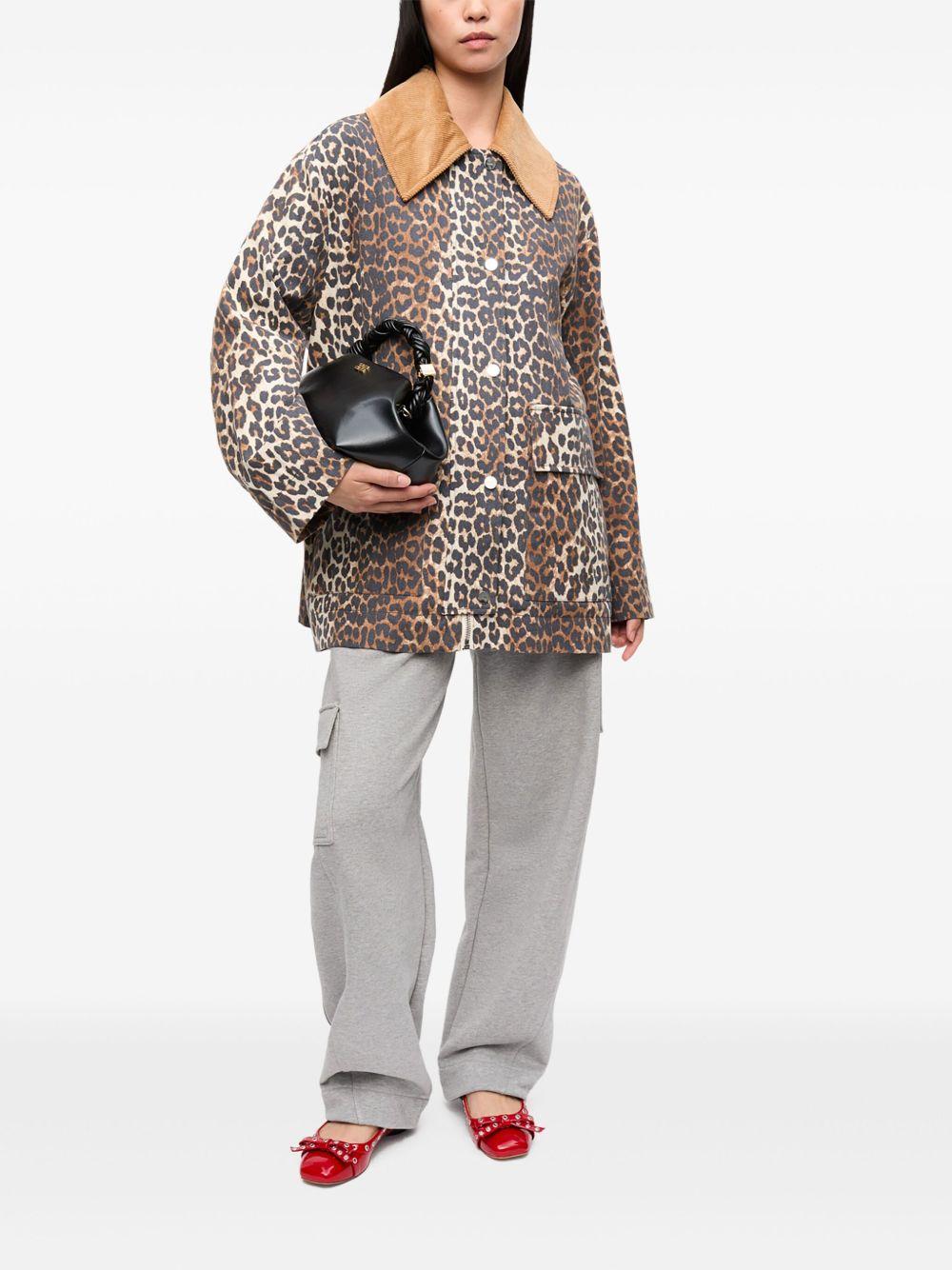 leopard-print bomber jacket Product Image