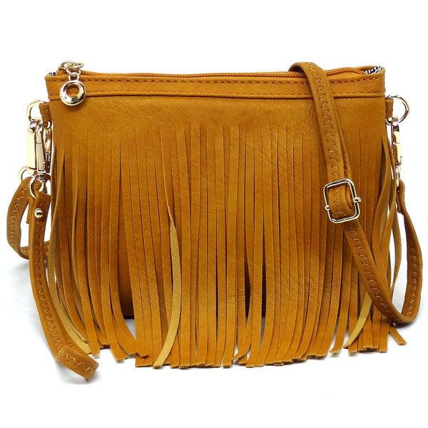 Western Fringe Clutch Cross Body Bag Product Image
