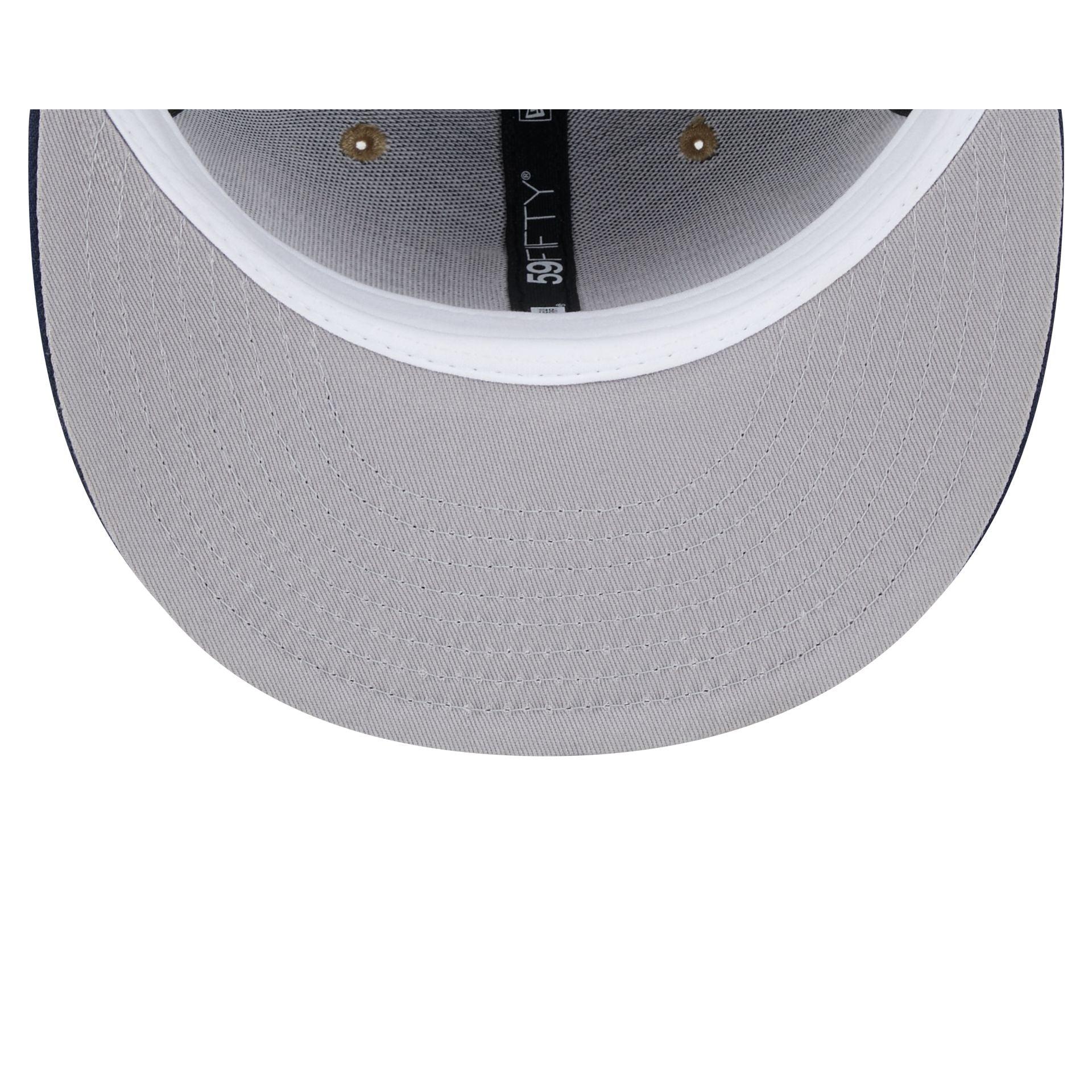 New York Giants Classic 8-Bit Wordmark 59FIFTY Fitted Hat Male Product Image