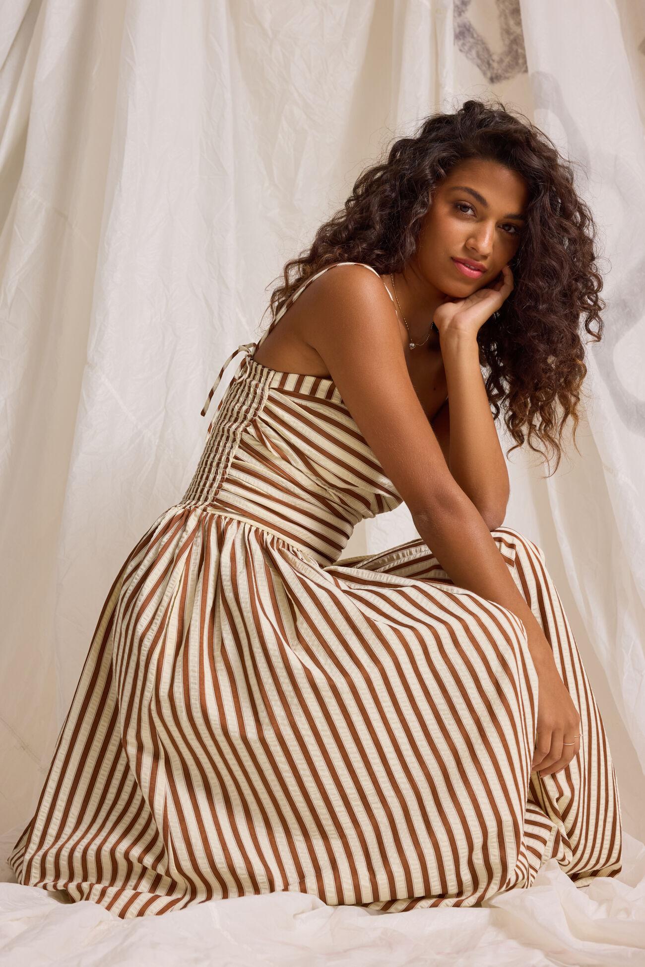 Josey Stripe Maxi Dress Product Image