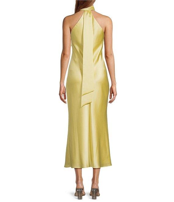 Antonio Melani Darah Satin Halter Neck Sleeveless Dress Product Image