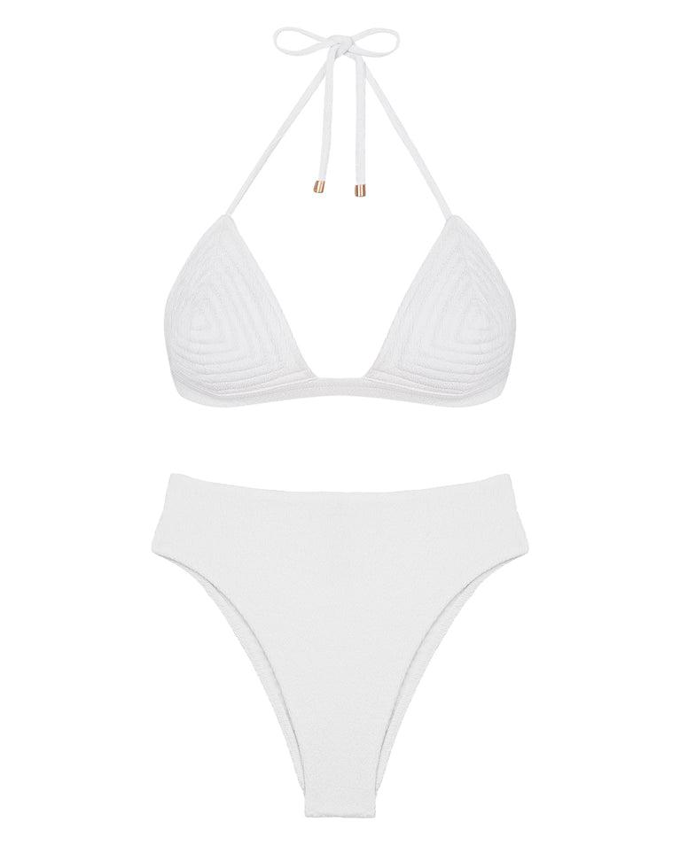 Firenze Emily Neo Slim Tri Top (Exchange Only) - White Product Image