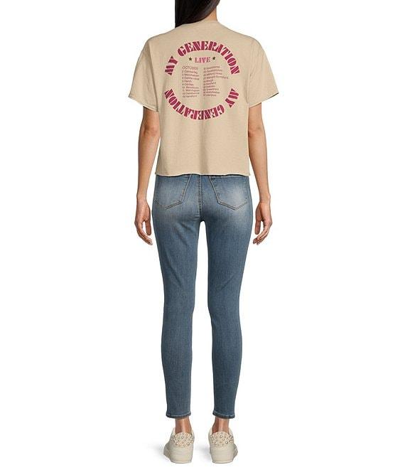 Junk Food Crewneck Short Sleeve The Who 1965 Tour Cropped T-Shirt Product Image