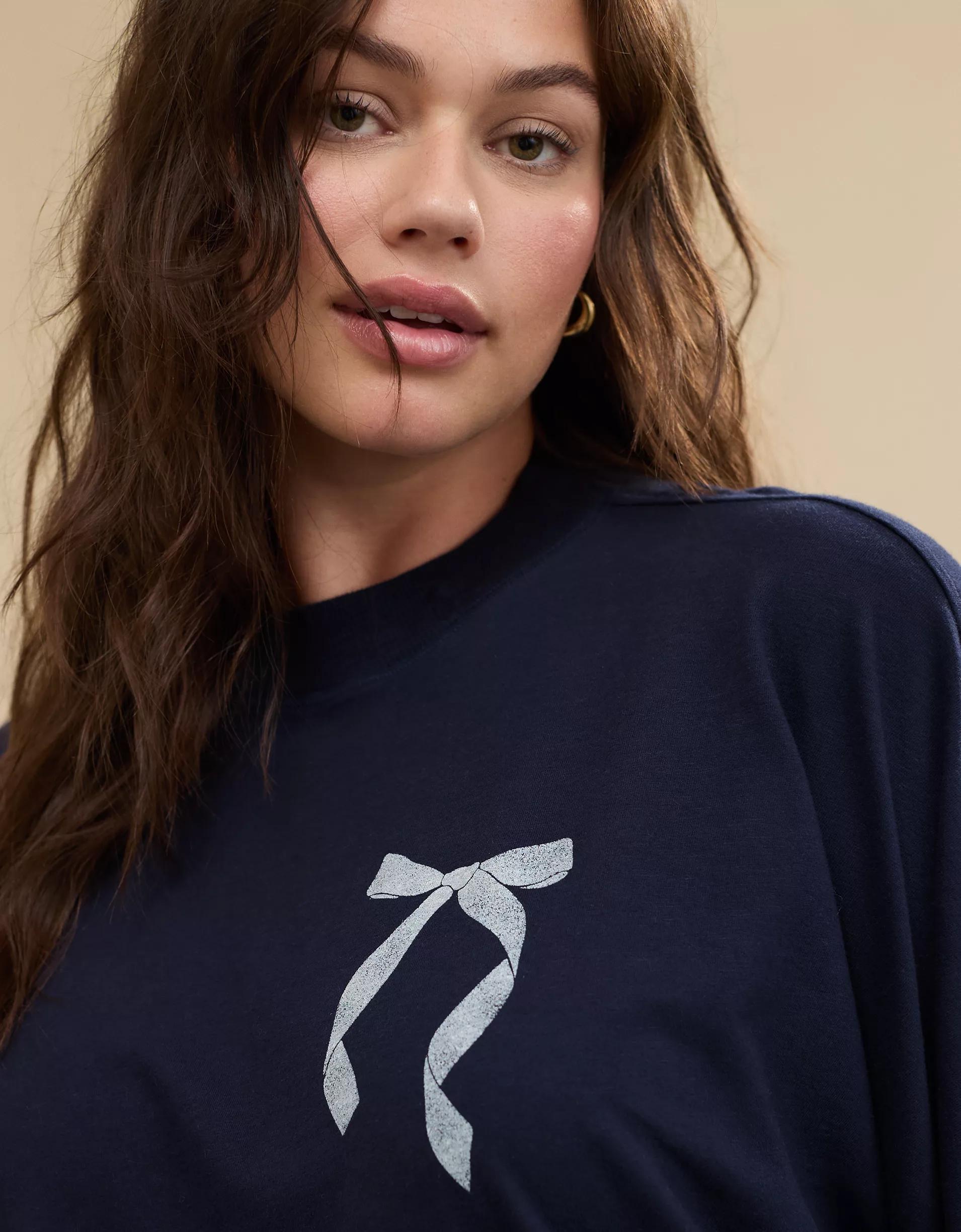 Aerie Cozy Long Sleeve Mockneck T-Shirt Product Image