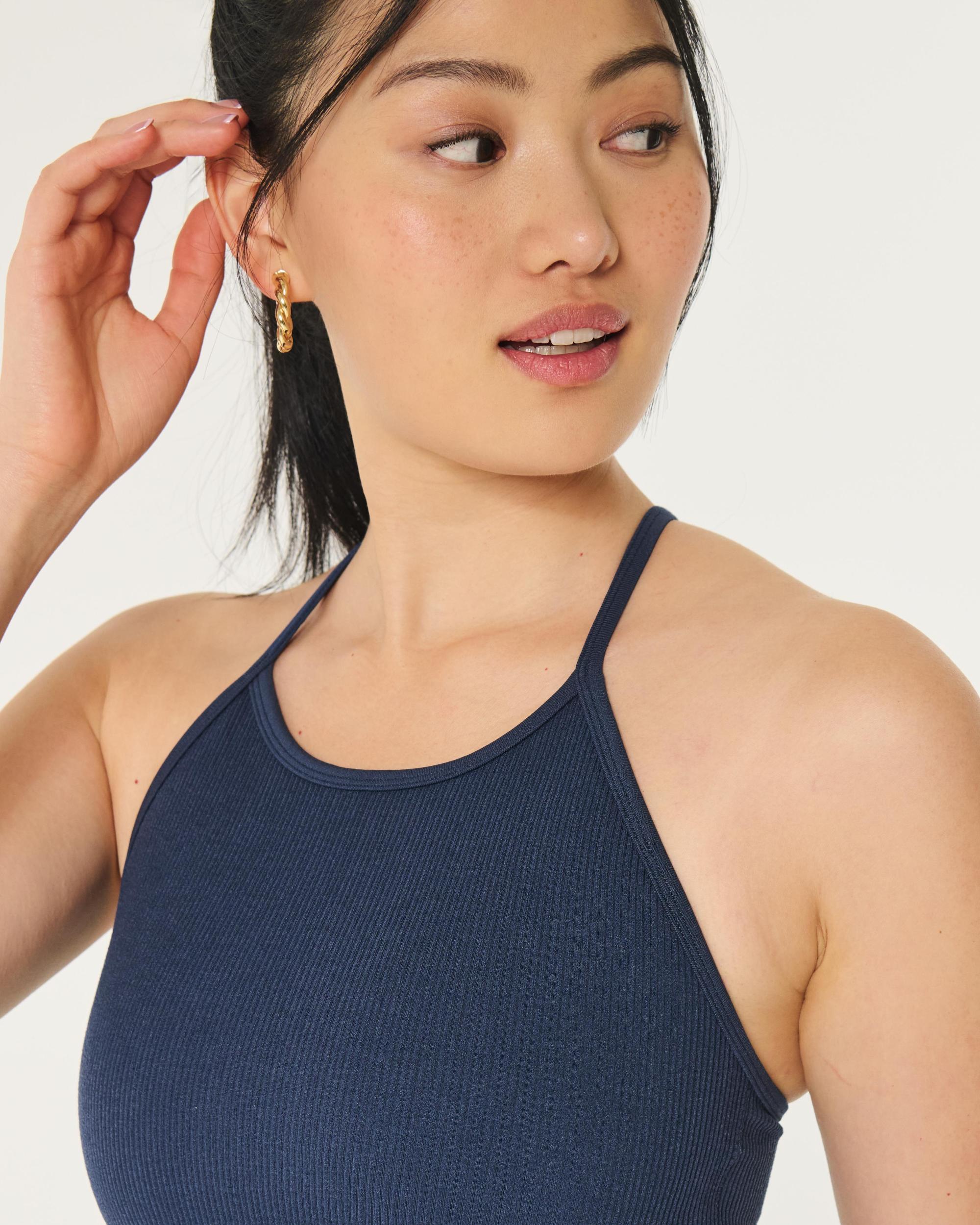 Gilly Hicks Active Ribbed Seamless Fabric High-Neck Tank Product Image