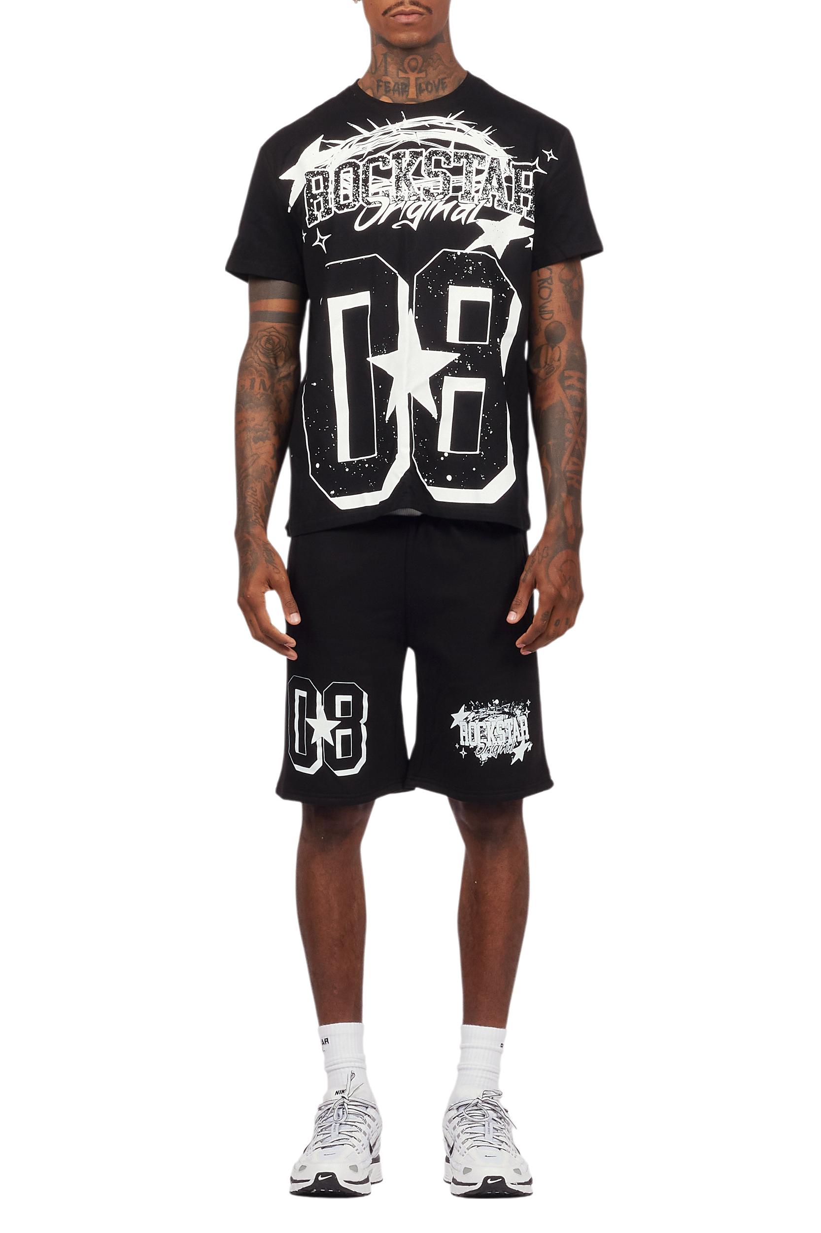 Allstar Black/White T-Shirt Short Set Male Product Image