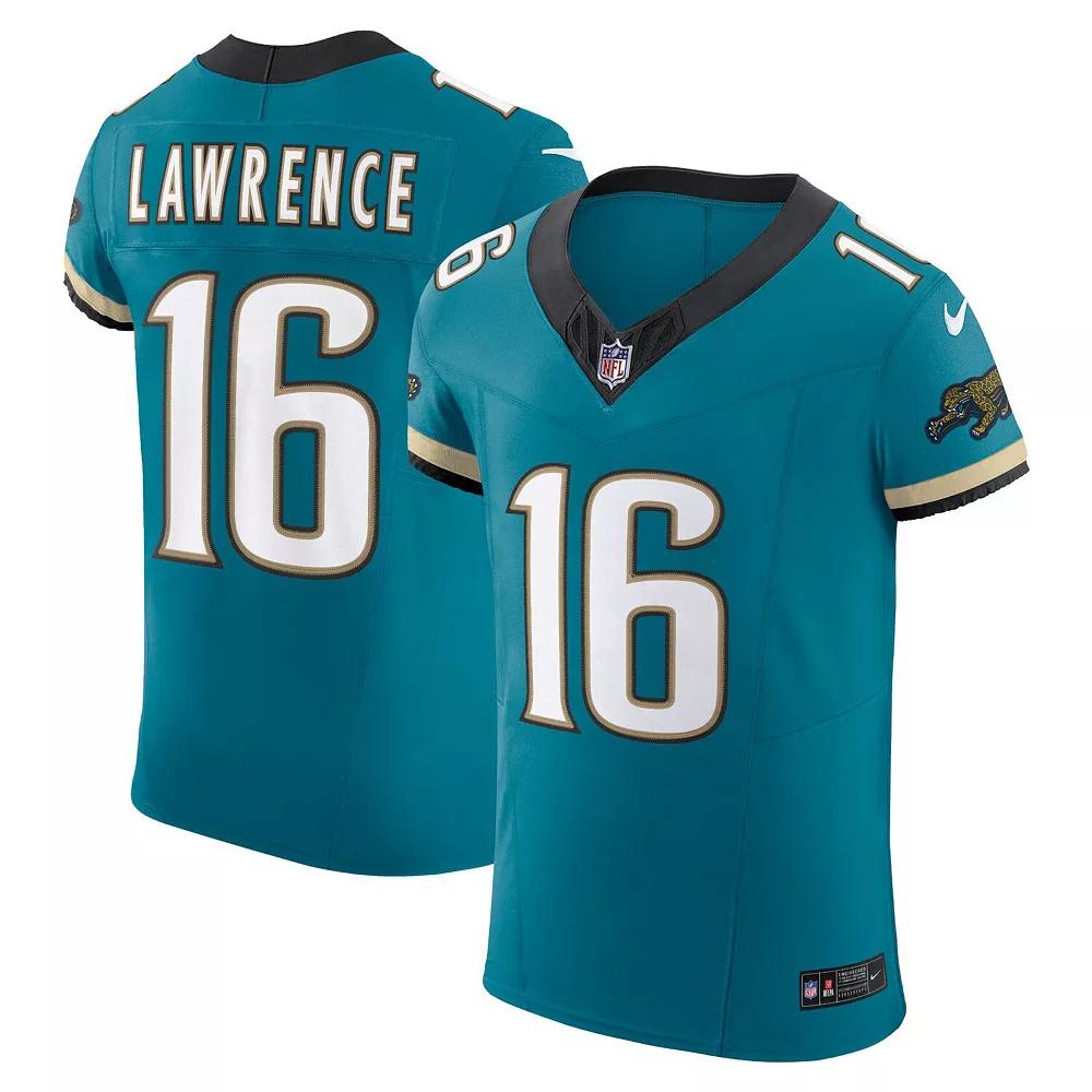 Men's Nike Trevor Lawrence Teal Jacksonville Jaguars Prowler Throwback Vapor F.U.S.E. Elite Jersey,  Product Image