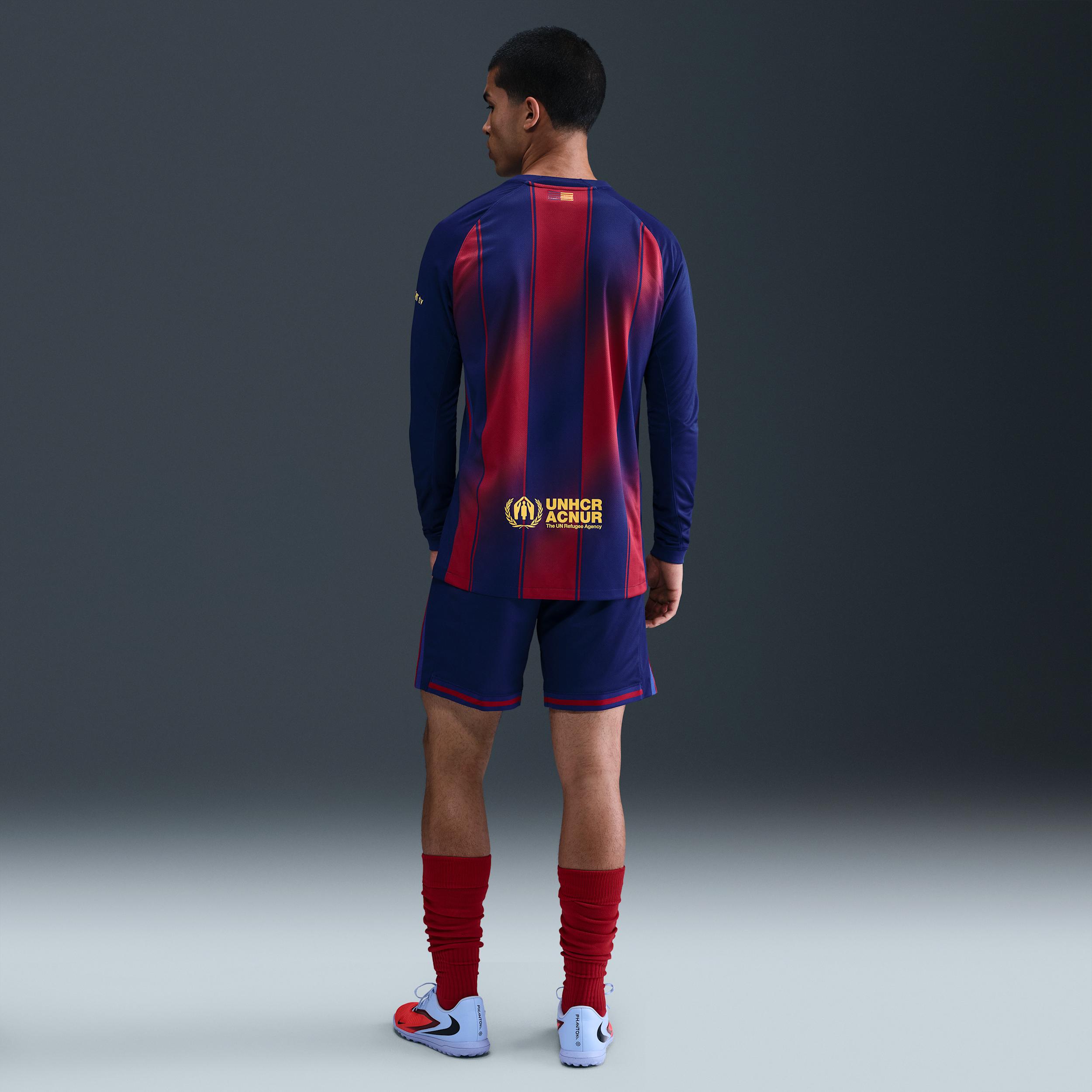 FC Barcelona 2025/26 Stadium Home Men's Nike Dri-FIT Soccer Replica Shorts Product Image